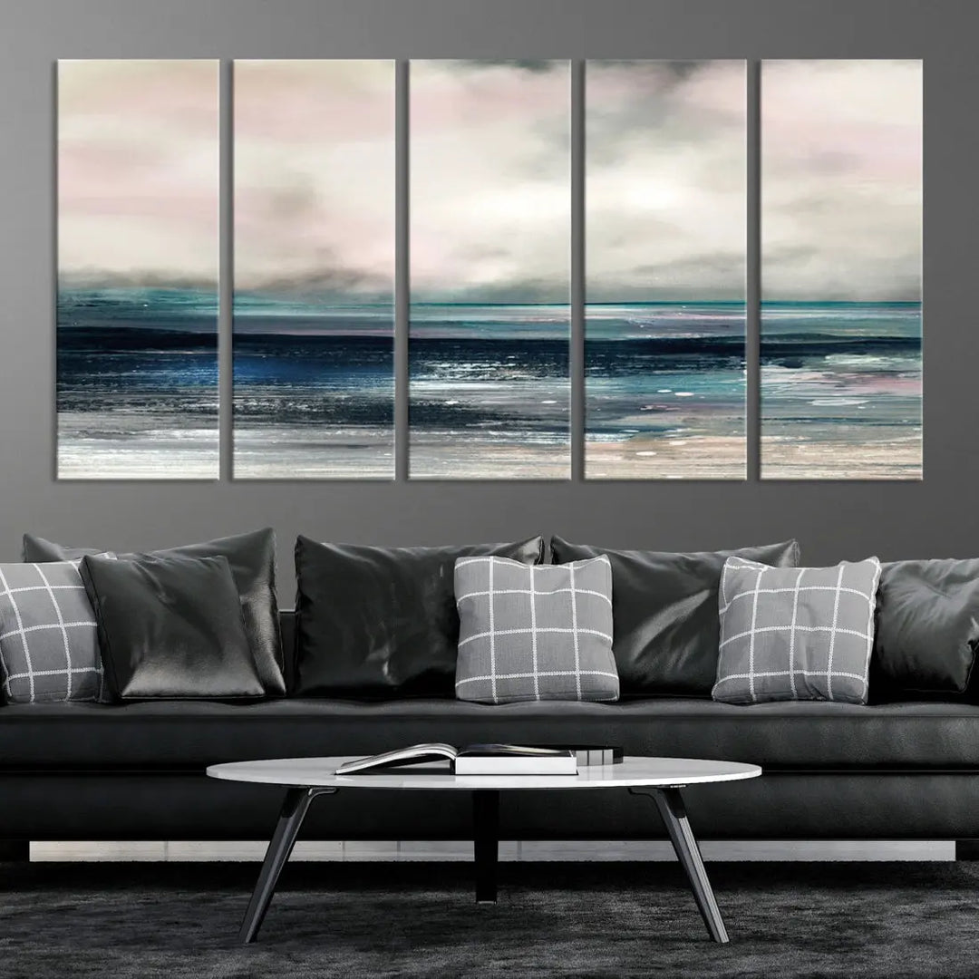 Make a Bold Statement with Our Large Abstract Modern Multipanel Wall Art Canvas PrintA Unique Home Decor Piece