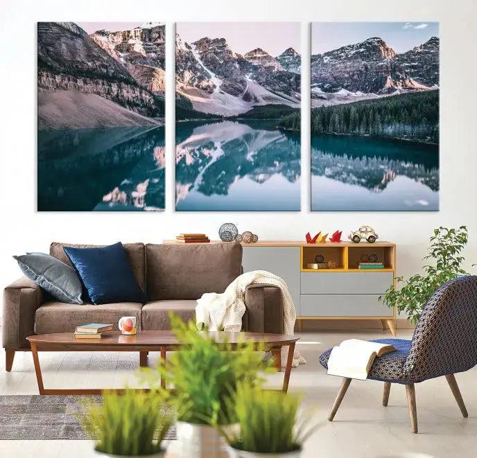 Banff National Park Landscape Wall Art Nature Canvas Print