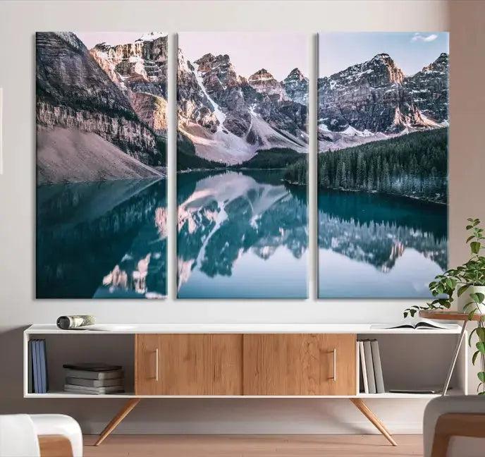 Banff National Park Landscape Wall Art Nature Canvas Print