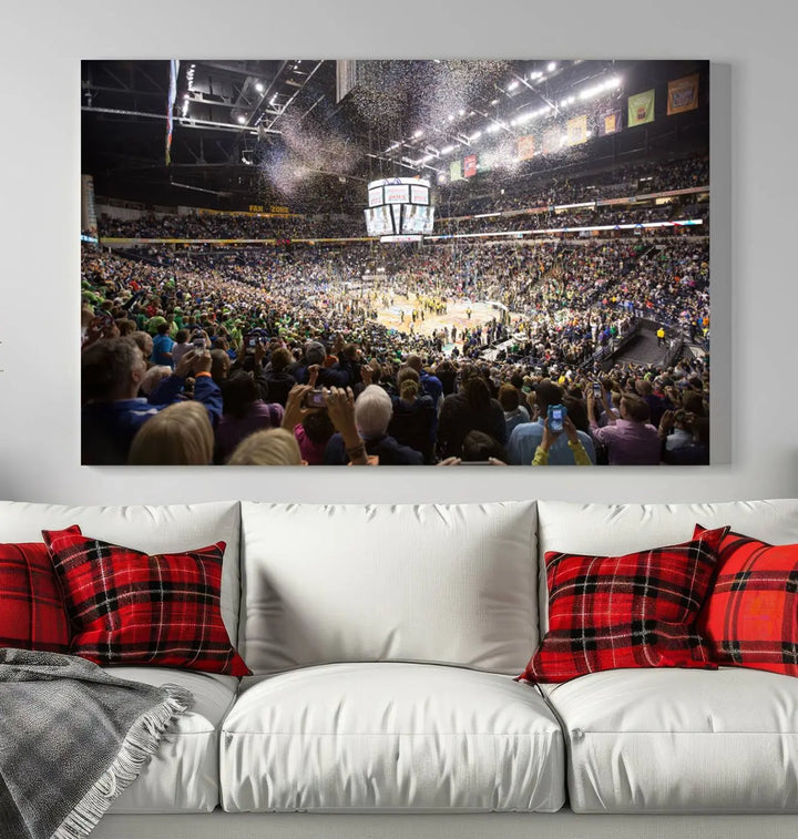 Bridgestone Arena Tennessee Nashville Predators Hockey Stadium Wall Art Canvas Print