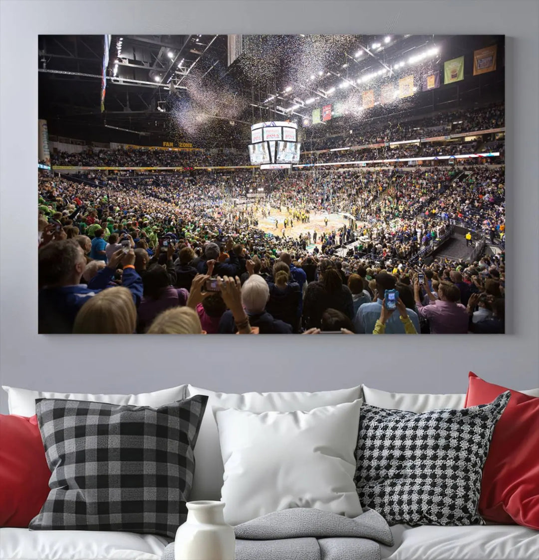 Bridgestone Arena Tennessee Nashville Predators Hockey Stadium Wall Art Canvas Print