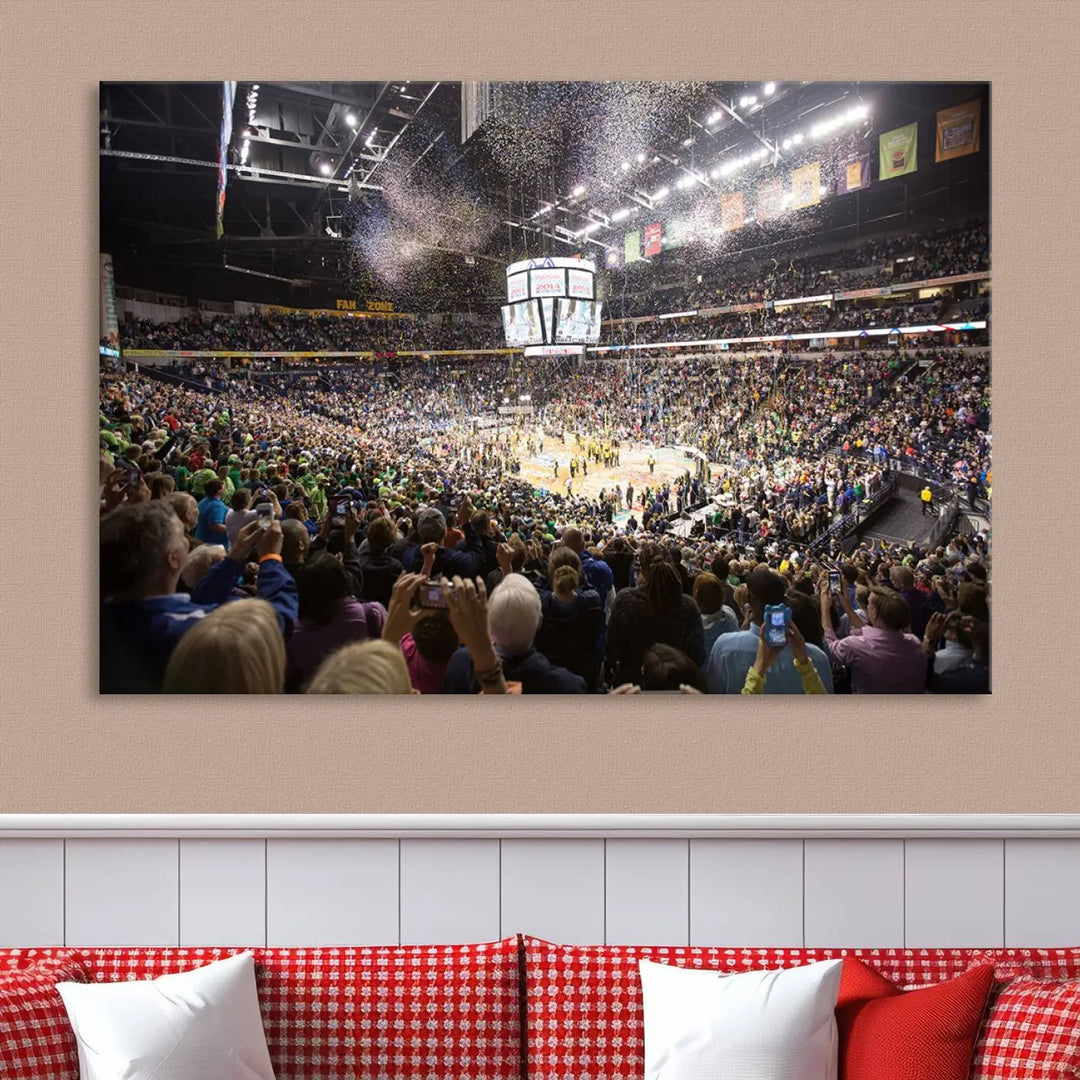 Bridgestone Arena Tennessee Nashville Predators Hockey Stadium Wall Art Canvas Print