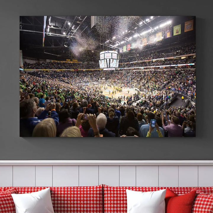 Bridgestone Arena Tennessee Nashville Predators Hockey Stadium Wall Art Canvas Print