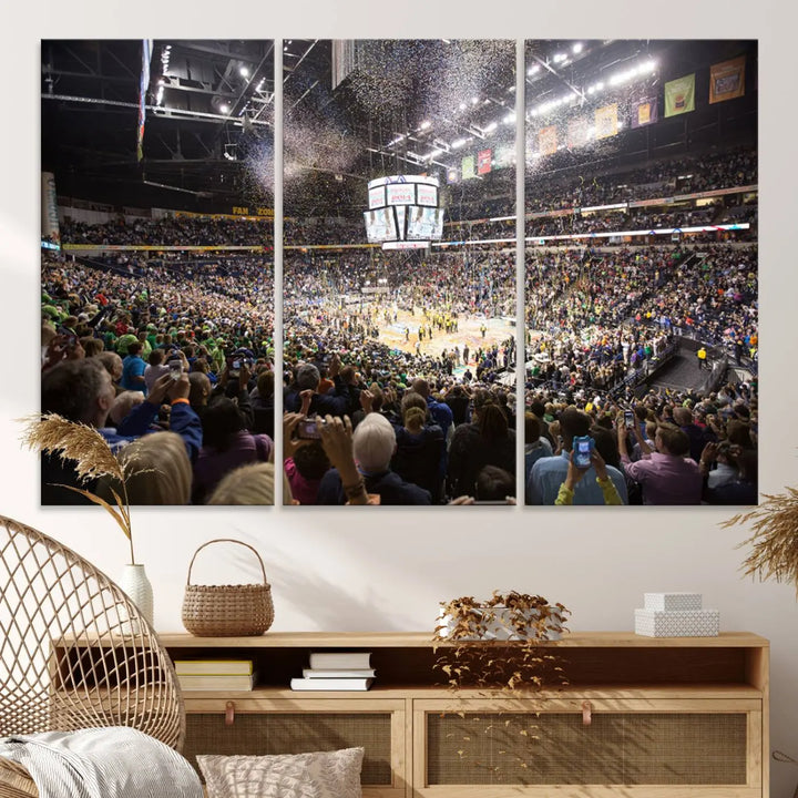 Bridgestone Arena Tennessee Nashville Predators Hockey Stadium Wall Art Canvas Print