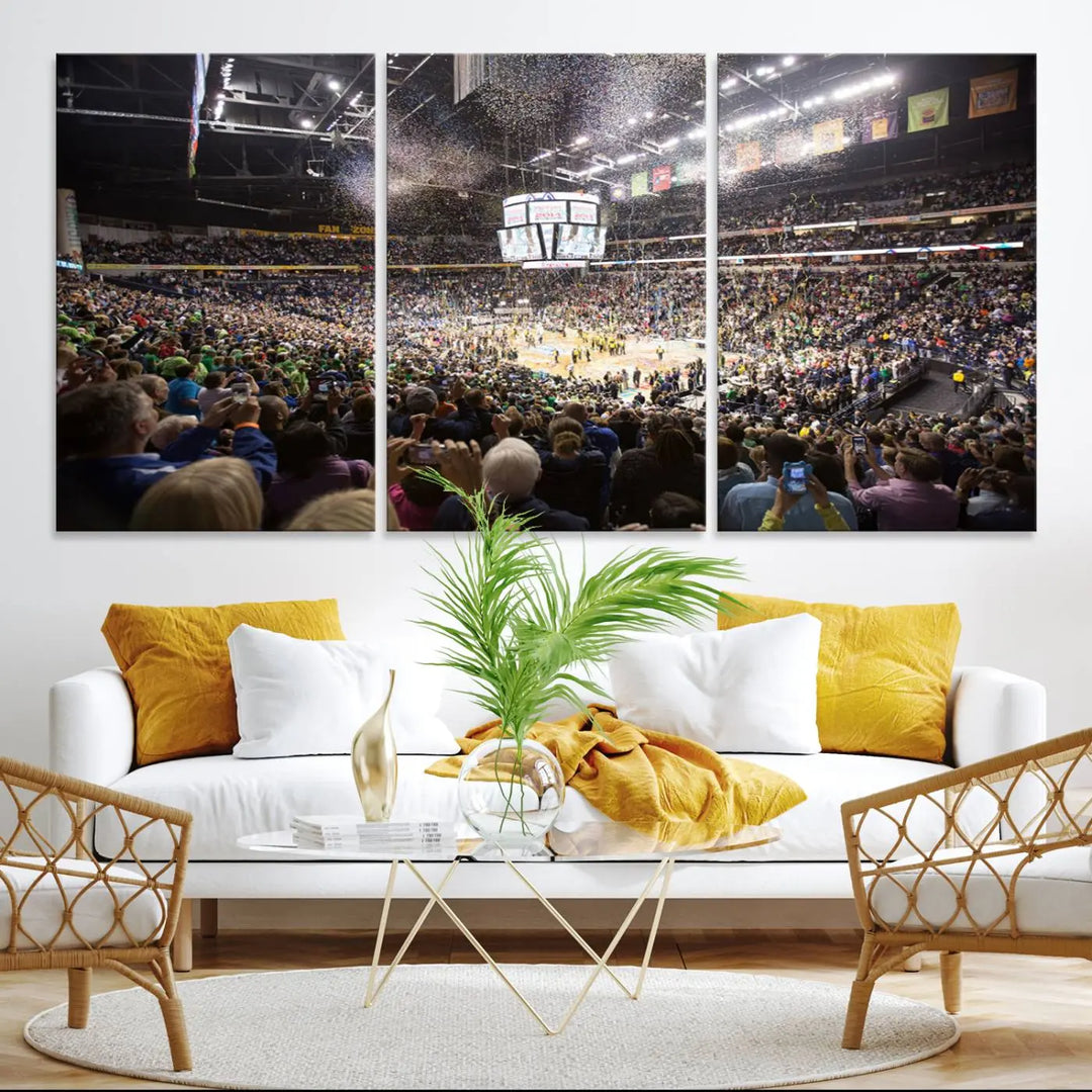 Bridgestone Arena Tennessee Nashville Predators Hockey Stadium Wall Art Canvas Print