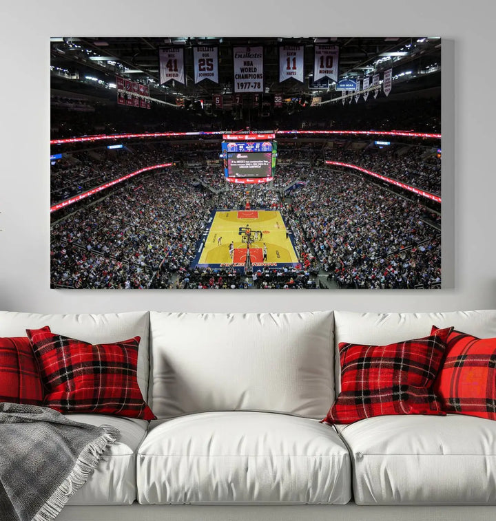 Capital One Arena Stadium Wall Art Canvas Print