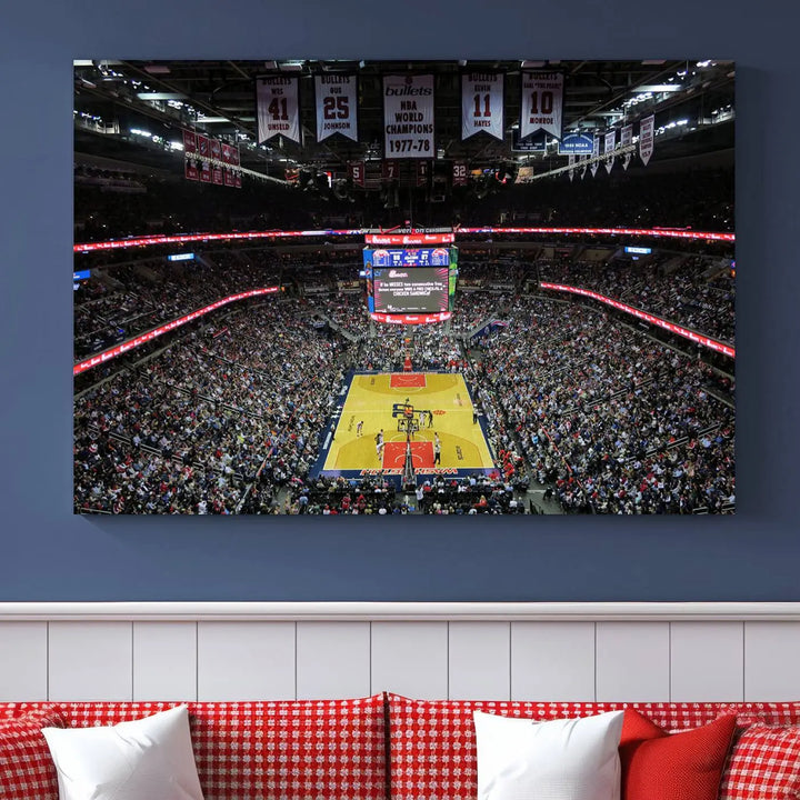 Capital One Arena Stadium Wall Art Canvas Print