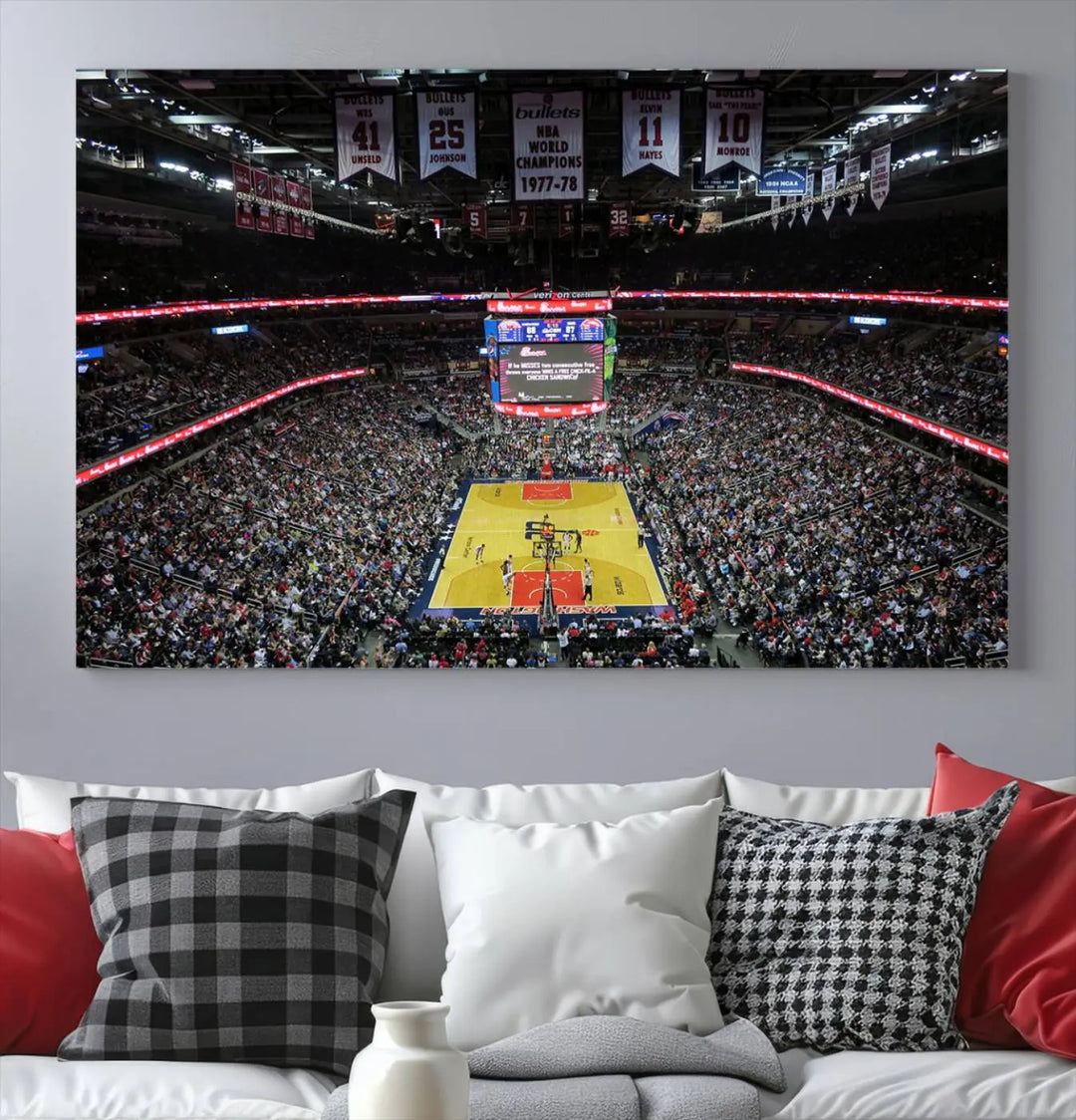 Capital One Arena Stadium Wall Art Canvas Print