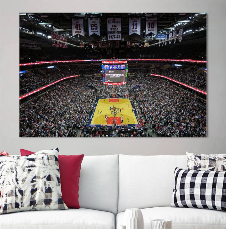 Capital One Arena Stadium Wall Art Canvas Print