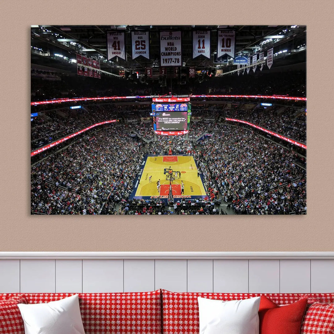 Capital One Arena Stadium Wall Art Canvas Print