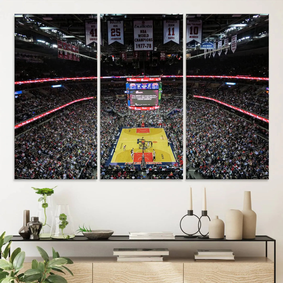 Capital One Arena Stadium Wall Art Canvas Print