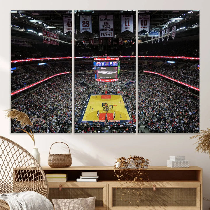 Capital One Arena Stadium Wall Art Canvas Print