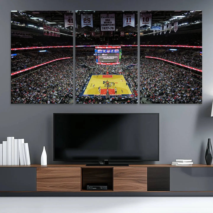 Capital One Arena Stadium Wall Art Canvas Print