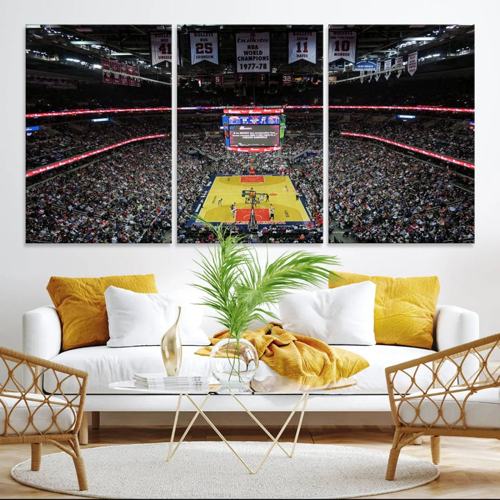 Capital One Arena Stadium Wall Art Canvas Print