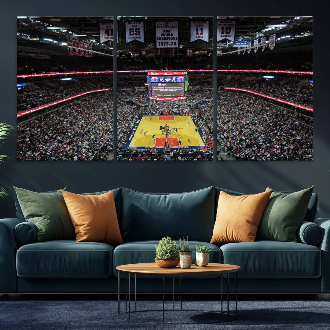 Capital One Arena Stadium Wall Art Canvas Print