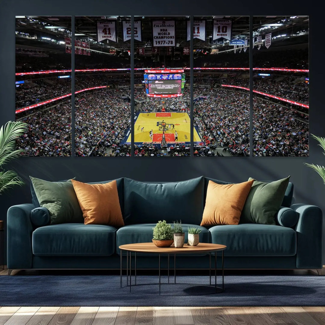 Capital One Arena Stadium Wall Art Canvas Print