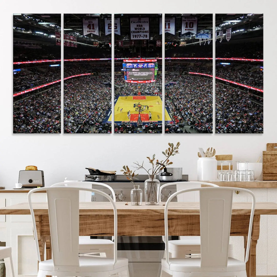 Capital One Arena Stadium Wall Art Canvas Print