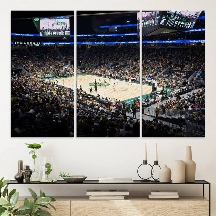 Climate Pledge Arena Washington Seattle Kraken Hockey Stadium Wall Art Canvas Print