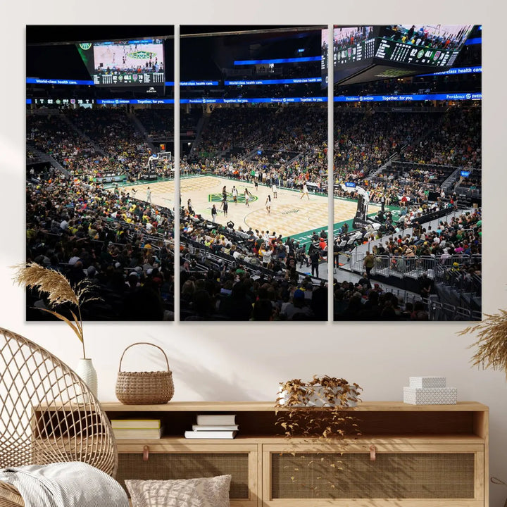 Climate Pledge Arena Washington Seattle Kraken Hockey Stadium Wall Art Canvas Print