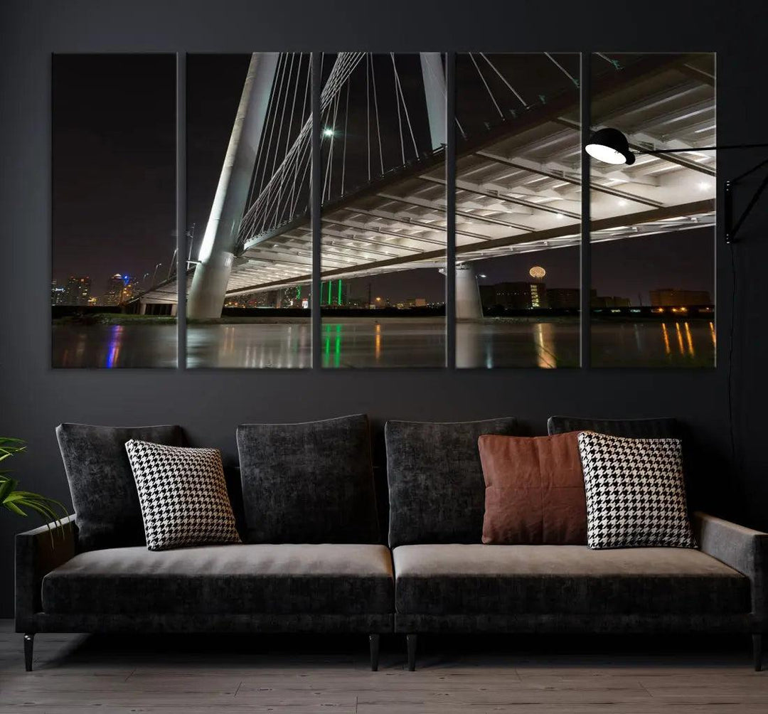 Dallas City Photo Canvas Print Skyline Cityscape Large Wall Art Canvas Print