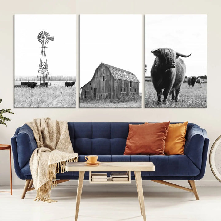 Farmhouse Wall Art Decor Canvas Print