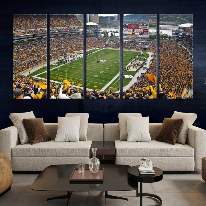 Heinz Field Pittsburgh Stadium Wall Art Canvas Print