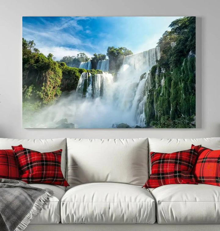 Iguazu Falls Large Wall Art Canvas Print