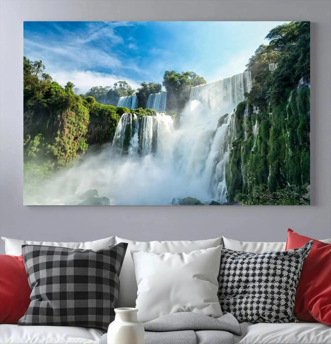 Iguazu Falls Large Wall Art Canvas Print