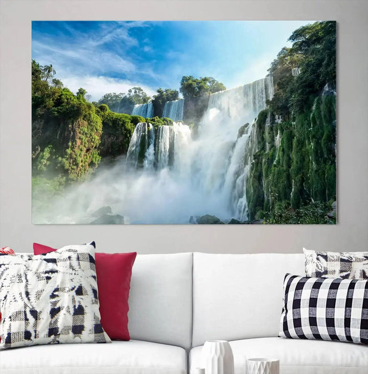 Iguazu Falls Large Wall Art Canvas Print