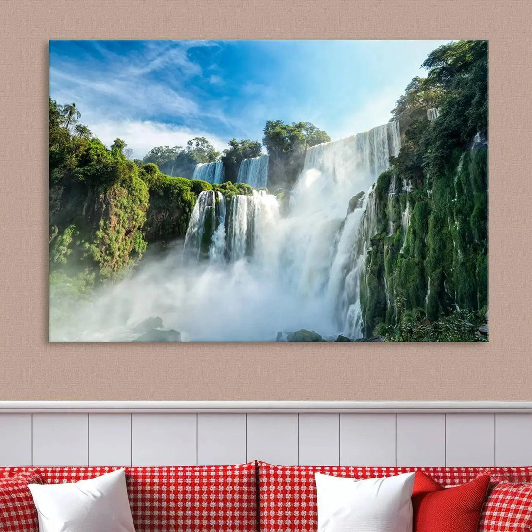 Iguazu Falls Large Wall Art Canvas Print