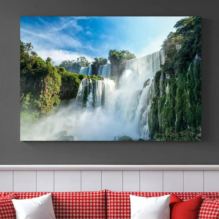 Iguazu Falls Large Wall Art Canvas Print