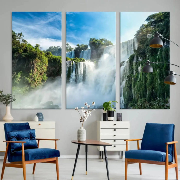 Iguazu Falls Large Wall Art Canvas Print