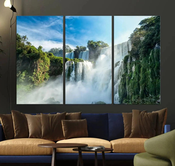 Iguazu Falls Large Wall Art Canvas Print