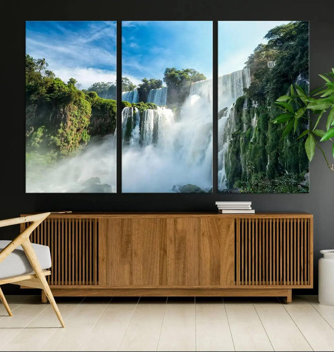 Iguazu Falls Large Wall Art Canvas Print