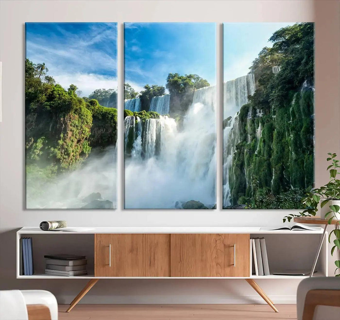 Iguazu Falls Large Wall Art Canvas Print