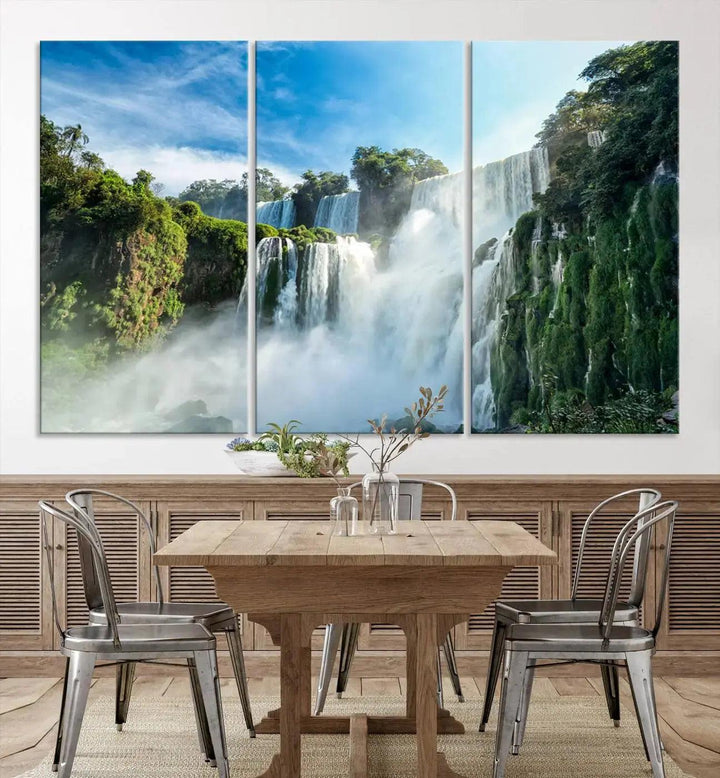 Iguazu Falls Large Wall Art Canvas Print