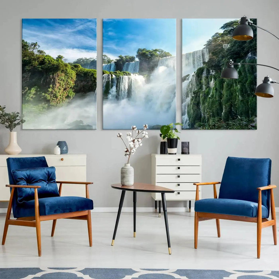 Iguazu Falls Large Wall Art Canvas Print