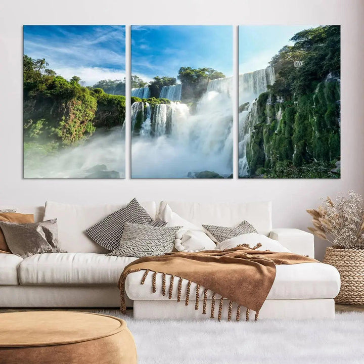 Iguazu Falls Large Wall Art Canvas Print