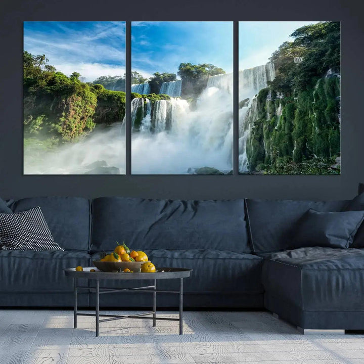 Iguazu Falls Large Wall Art Canvas Print