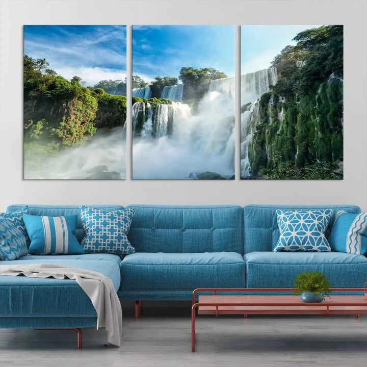 Iguazu Falls Large Wall Art Canvas Print