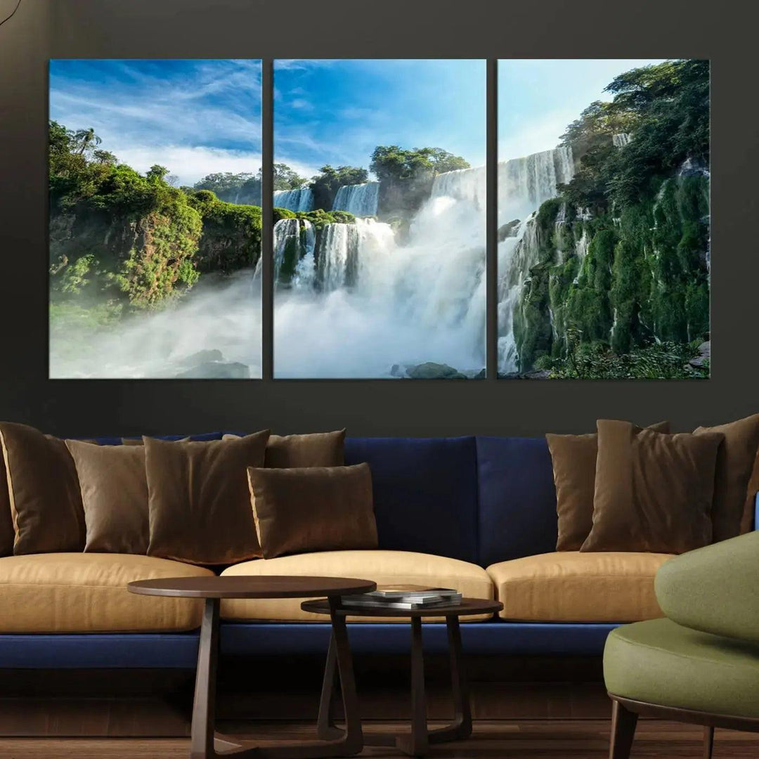 Iguazu Falls Large Wall Art Canvas Print