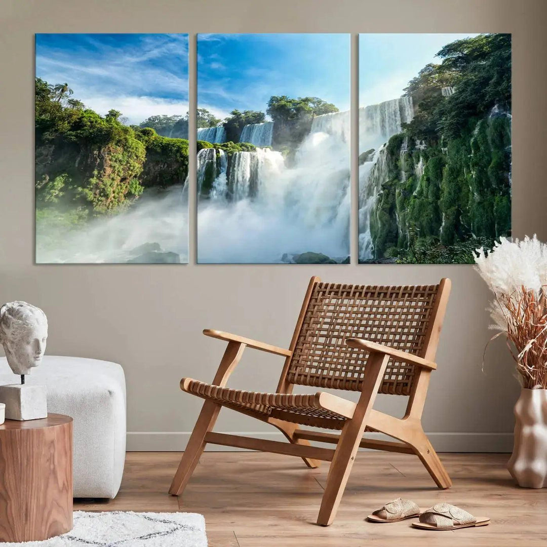 Iguazu Falls Large Wall Art Canvas Print