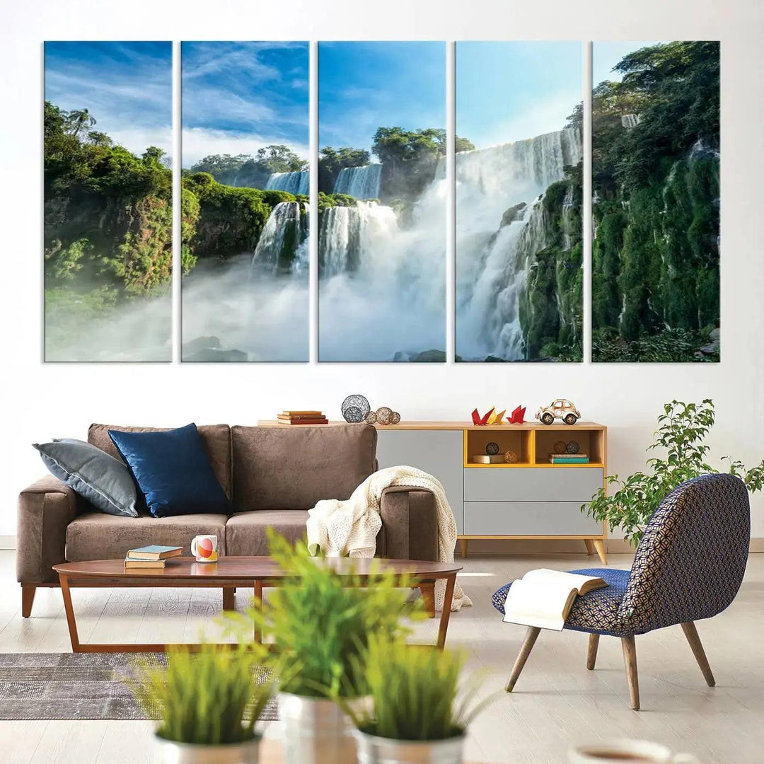 Iguazu Falls Large Wall Art Canvas Print