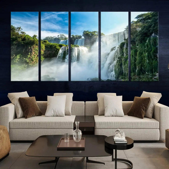 Iguazu Falls Large Wall Art Canvas Print