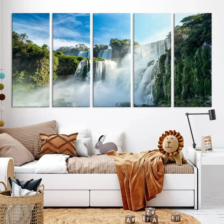 Iguazu Falls Large Wall Art Canvas Print