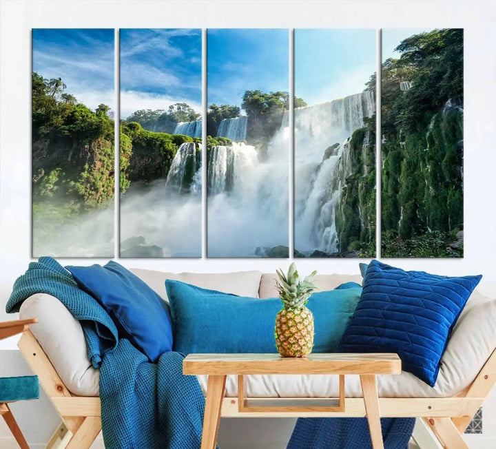 Iguazu Falls Large Wall Art Canvas Print