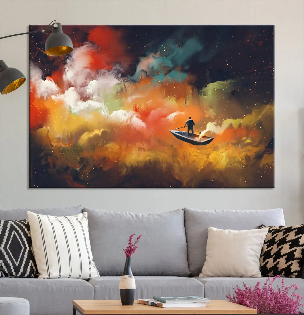 Journey to Outer Space on Premium Giclee Canvas Wall Art Print