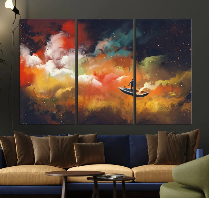 Journey to Outer Space on Premium Giclee Canvas Wall Art Print