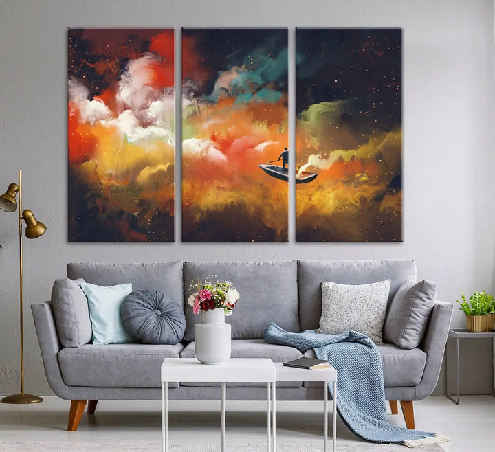 Journey to Outer Space on Premium Giclee Canvas Wall Art Print