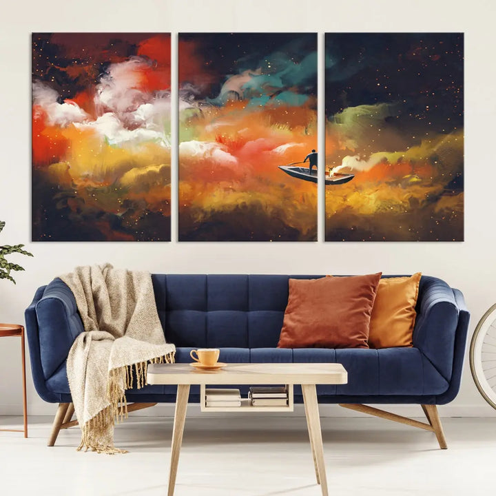 Journey to Outer Space on Premium Giclee Canvas Wall Art Print